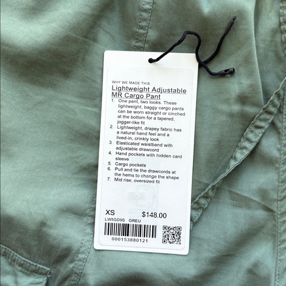 Lululemon Lightweight Adjustable Mid-Rise Cargo Pant - Picture 6 of 10